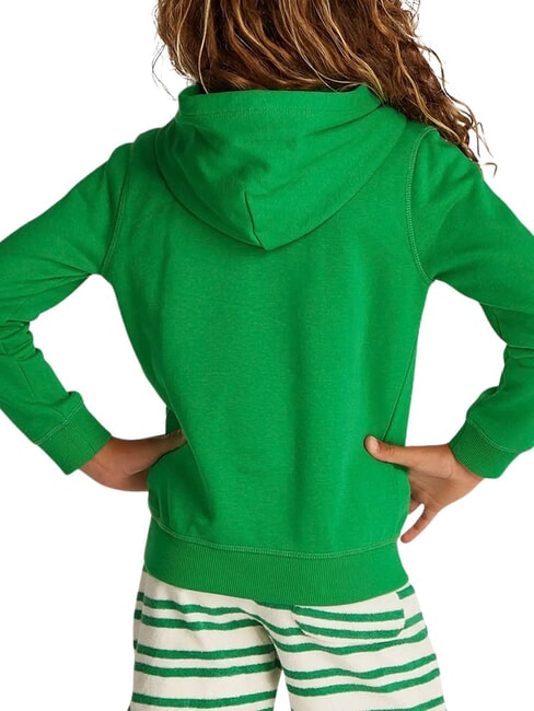 TH KIDS Kinder-Sweatshirt mit durchgehendem Rei&szlig;verschluss strahlend gr&uuml;n - Sweatshirts Kinder