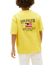 TOMMY HILFIGER TH KIDS Kurz&auml;rmeliges T-Shirt mit Flagge gelbe Sternfrucht - Kinder-T-Shirt - 2