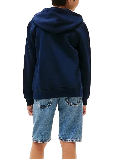 TH KIDS Kinder-Sweatshirt mit durchgehendem Rei&szlig;verschluss dunkle Nachtmarine - Sweatshirts Kinder