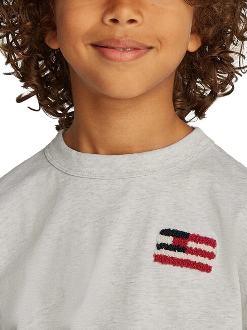 TH KIDS Kurz&auml;rmeliges T-Shirt mit Flagge Schneewei&szlig;es Heidekraut - Kinder-T-Shirt