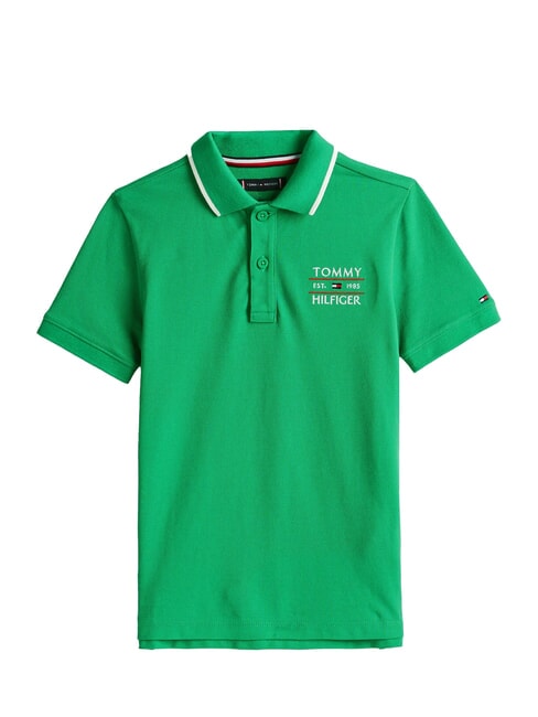 TH KIDS Kurzarm-Poloshirt f&uuml;r Kinder strahlend gr&uuml;n - Kinder-T-Shirt
