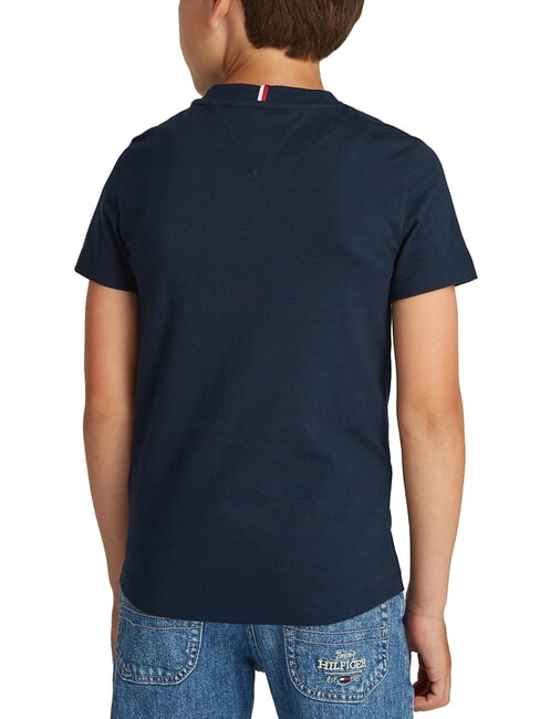 TH KIDS Kurz&auml;rmeliges T-Shirt mit Logostickerei dunkle Nachtmarine - Kinder-T-Shirt