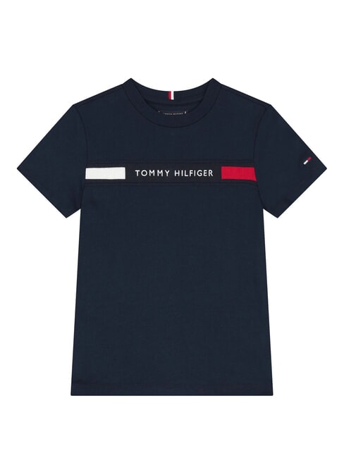 TH KIDS Kurz&auml;rmeliges T-Shirt mit Logostickerei dunkle Nachtmarine - Kinder-T-Shirt