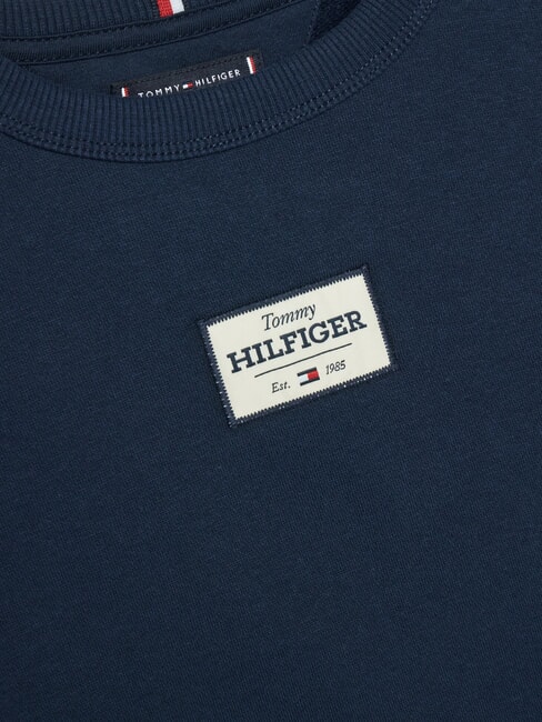 TH KIDS Rundhals-Sweatshirt mit Logo-Aufn&auml;her dunkle Nachtmarine - Sweatshirts Kinder