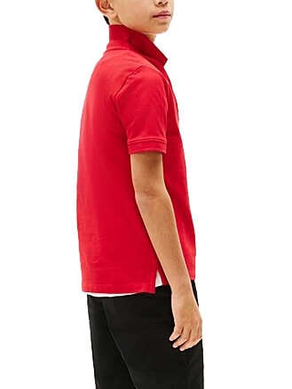 TH KIDS Kurz&auml;rmeliges Poloshirt aus Baumwolle Prim&auml;rrot - Kinder-T-Shirt