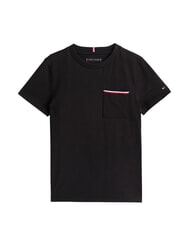 TOMMY HILFIGER TH KIDS Kurz&auml;rmeliges T-Shirt mit Tasche Schwarz - Kinder-T-Shirt - 3
