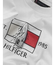 TOMMY HILFIGER TH KIDS Kurz&auml;rmeliges T-Shirt mit Aufdruck Wei&szlig; - Kinder-T-Shirt - 4