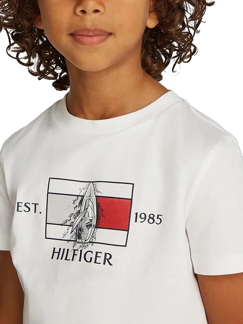 TH KIDS Kurz&auml;rmeliges T-Shirt mit Aufdruck Wei&szlig; - Kinder-T-Shirt