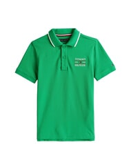 TOMMY HILFIGER TH KIDS Kurzarm-Poloshirt f&uuml;r Kinder strahlend gr&uuml;n - Kinder-T-Shirt - 4