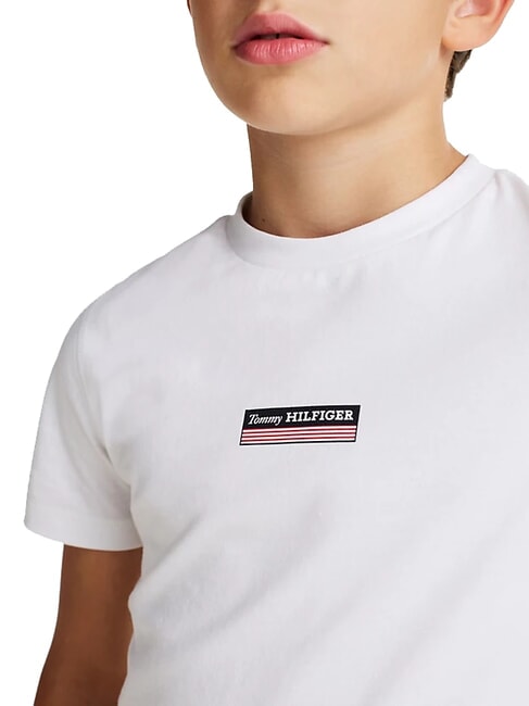 TH KIDS Kurz&auml;rmeliges T-Shirt mit Flagge Wei&szlig; - Kinder-T-Shirt