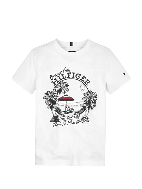 TH KIDS Kurz&auml;rmeliges T-Shirt mit Aufdruck Wei&szlig; - Kinder-T-Shirt