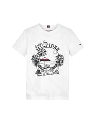 TOMMY HILFIGER TH KIDS Kurz&auml;rmeliges T-Shirt mit Aufdruck Wei&szlig; - Kinder-T-Shirt - 4