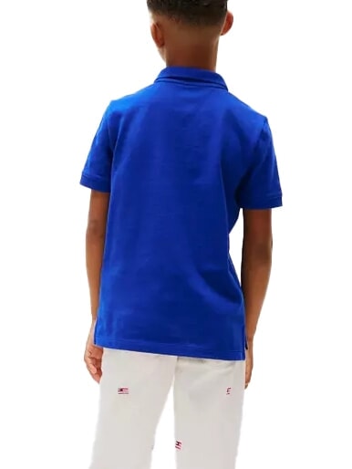 TH KIDS Kurz&auml;rmeliges Poloshirt aus Baumwolle Keilblau - Kinder-T-Shirt