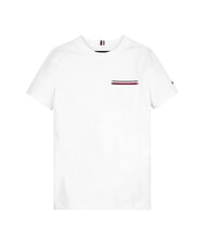 TOMMY HILFIGER TH KIDS Kurz&auml;rmeliges T-Shirt mit Tasche Wei&szlig; - Kinder-T-Shirt - 3
