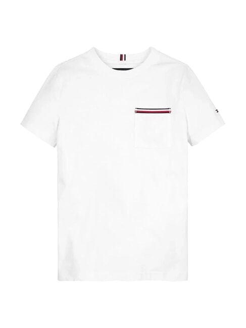 TH KIDS Kurz&auml;rmeliges T-Shirt mit Tasche Wei&szlig; - Kinder-T-Shirt