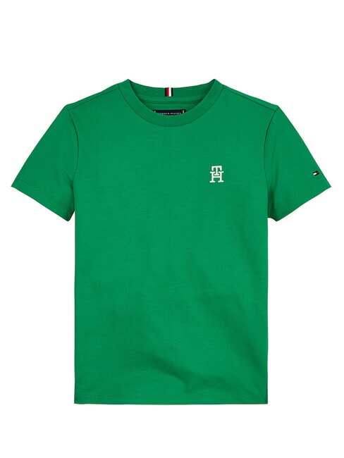 TH KIDS Kurz&auml;rmeliges T-Shirt mit Logo-Wappen Olympic Green - Kinder-T-Shirt