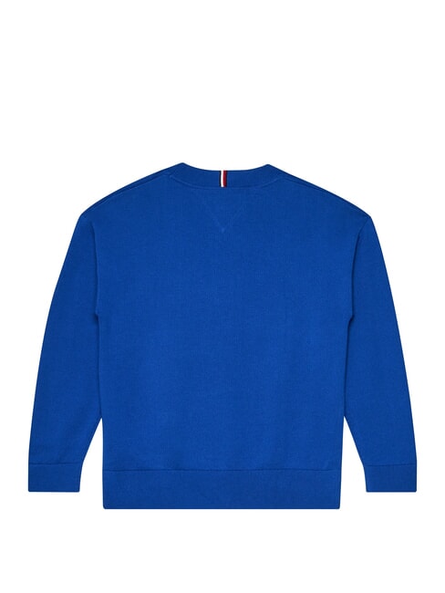 TH KIDS Baumwollpullover mit Rundhalsausschnitt Ultrablau - Kinderpullover