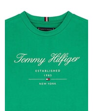 TOMMY HILFIGER TH KIDS Kurzarm-T-Shirt f&uuml;r Kinder mit Aufdruck Olympic Green - Kinder-T-Shirt - 3