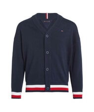 TOMMY HILFIGER TH KIDS Strickjacke aus Baumwolle mit Kn&ouml;pfen dunkle Nachtmarine - Kinderpullover - 2