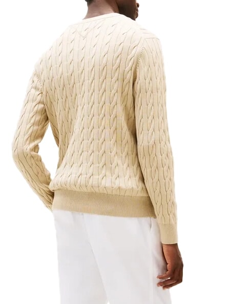 TH  Pullover mit Rundhalsausschnitt Sandelholz - Herrenpullover