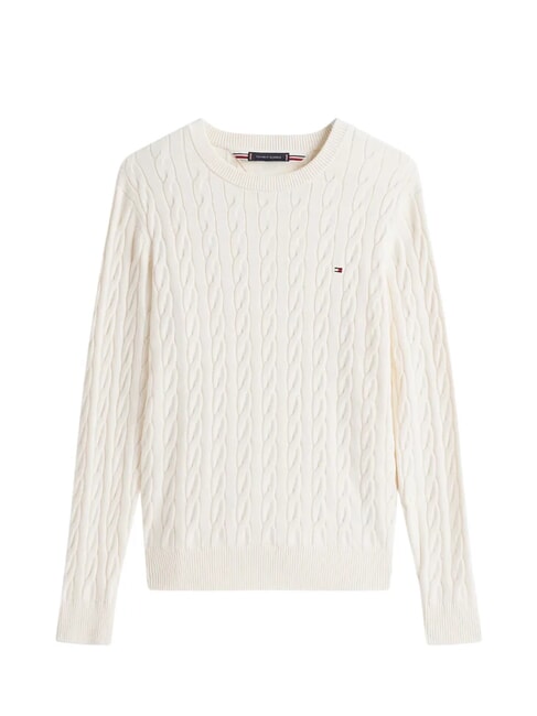 TH  Pullover mit Rundhalsausschnitt Elfenbeinbl&uuml;tenblatt - Herrenpullover