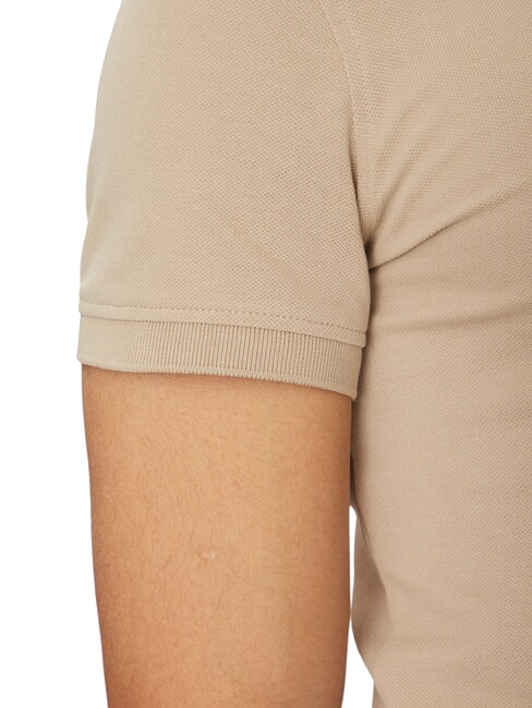 1985  1985 Schmal geschnittenes Poloshirt Sandelholz - Herren-Polo-Shirts/Herren-Polo-Shirt/Herrenpoloshirt/Herrenpoloshirts