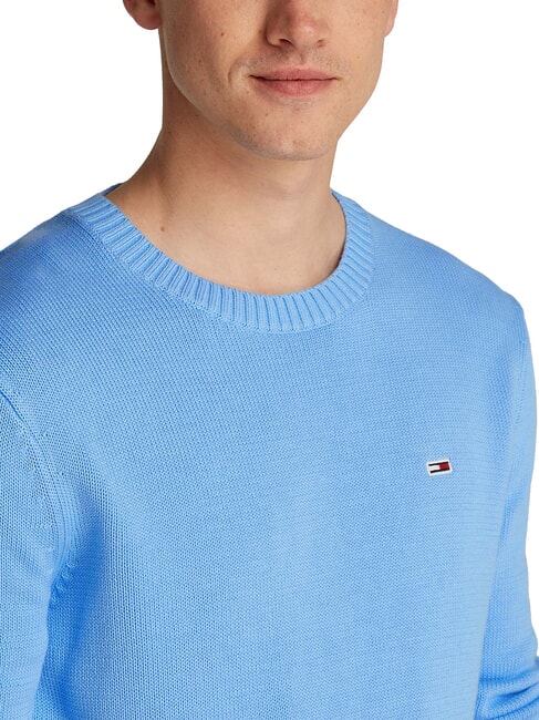 TH JEANS  Rundhalsausschnitt aus Baumwolle Zuckerpflaumenblau - Herrenpullover