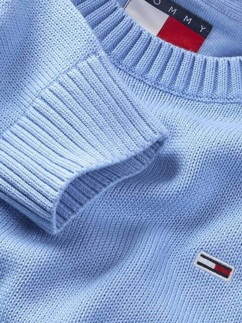 TH JEANS  Rundhalsausschnitt aus Baumwolle Zuckerpflaumenblau - Herrenpullover