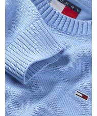 TOMMY HILFIGER TH JEANS  Rundhalsausschnitt aus Baumwolle Zuckerpflaumenblau - Herrenpullover - 6