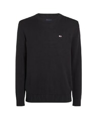 TOMMY HILFIGER TH JEANS  Rundhalsausschnitt aus Baumwolle Schwarz - Herrenpullover - 3