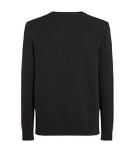 TOMMY HILFIGER TH JEANS  Rundhalsausschnitt aus Baumwolle Schwarz - Herrenpullover - 4