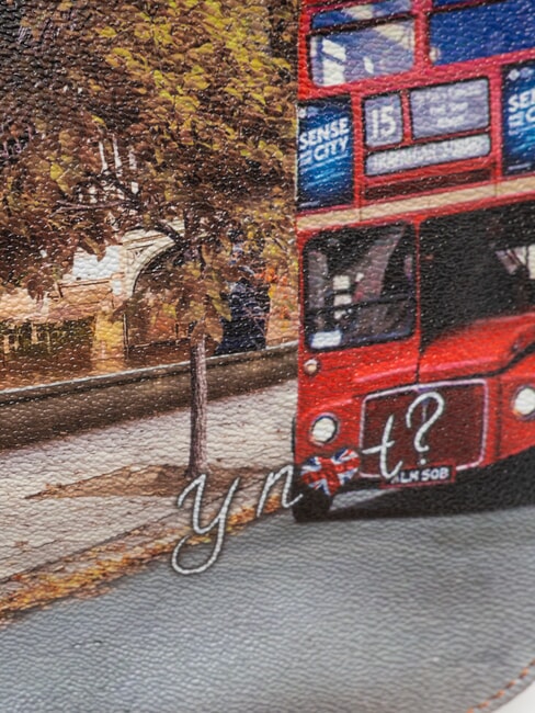 YESBAG Schultertasche mit Klappe Londoner Stra&szlig;e - Damentaschen