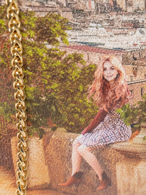 YESBAG Gro&szlig;e Clutch mit Schulterriemen aus Metall Zitronenbaum - Damentaschen