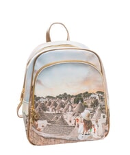 YNOT YESBAG Runder Rucksack mit zwei F&auml;chern romantische Trulli - Damentaschen - 2
