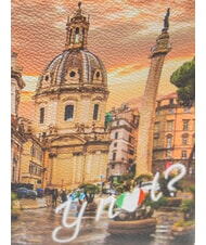 YNOT YESBAG Runder Rucksack mit zwei F&auml;chern Rom regnet - Damentaschen - 3