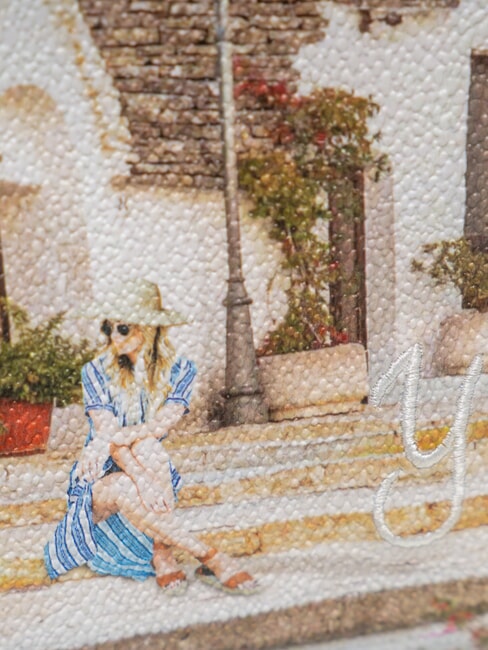 YESBAG Clutch mit Schulterriemen aus Metall Apulien Sommer - Damentaschen