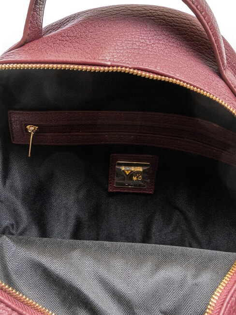 ROCKER Rucksack mit Schnalle und Nieten Wein - Damentaschen