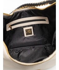 YNOT RACHEL Gro&szlig;e halbmondf&ouml;rmige Tasche mit Schultergurt Creme - Damentaschen - 5