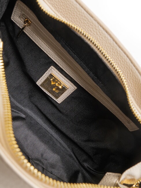 RACHEL Schultertasche mit &Uuml;berschlag und Schultergurt Creme - Damentaschen