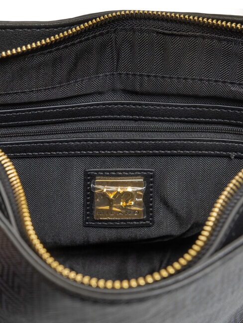 LABIRINT Schultertasche mit Klappe SCHWARZ - Damentaschen