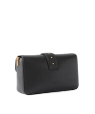 PINKO LOVE ONE Schultertasche aus Leder schwarz-antikgold - Damentaschen - 2
