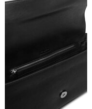 PINKO LOVE ONE Schultertasche aus Leder schwarze Limousine - mattsilber - Damentaschen - 7