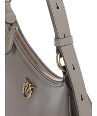 PINKO HALF MOON Umh&auml;ngetasche aus Leder Walnuss-Antikgold - Damentaschen - 3