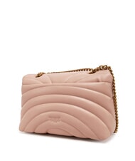 PINKO LOVE PUFF CLASSIC Umh&auml;ngetasche aus Nappaleder Puder-Antikgold - Damentaschen - 2