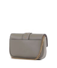 PINKO LOVE ONE POCKET Umh&auml;ngetasche aus Leder Walnuss-Antikgold - Damentaschen - 2