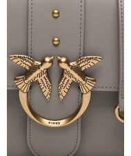 PINKO CLASSIC LOVE BAG Eine einfache Tasche Walnuss-Antikgold - Damentaschen - 4