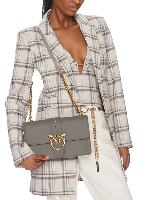 CLASSIC LOVE BAG Eine einfache Tasche Walnuss-Antikgold - Damentaschen