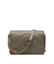 PINKO LOVE CLICK Mini-Tasche aus gestepptem Leder - Damentaschen