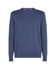 TOMMY HILFIGER TH Pullover mit Mikrologo und Rundhalsausschnitt &Auml;g&auml;isches Meer Heidekraut - Herrenpullover - 4