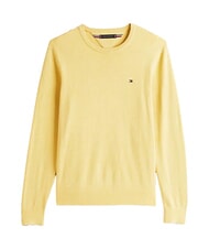 TOMMY HILFIGER TH Pullover mit Mikrologo und Rundhalsausschnitt Zitronenheide - Herrenpullover - 4